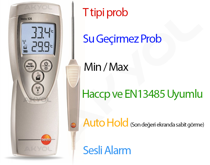 Testo 926 sıcaklık ölçer